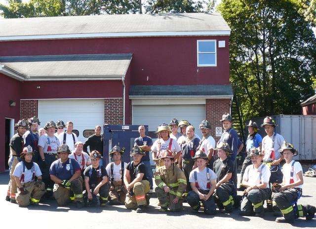 Resolute Hose Co. @1 hosts first successful forcible entry training fundraiser, which is attended by members of many LI fire departments.